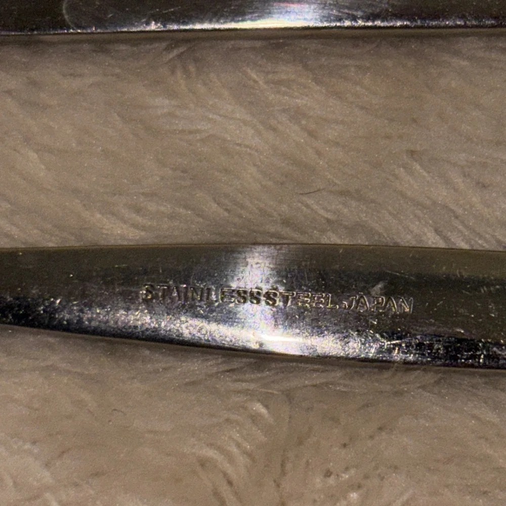 National Stainless CHEVIOT 8 Spoons Vintage MCM